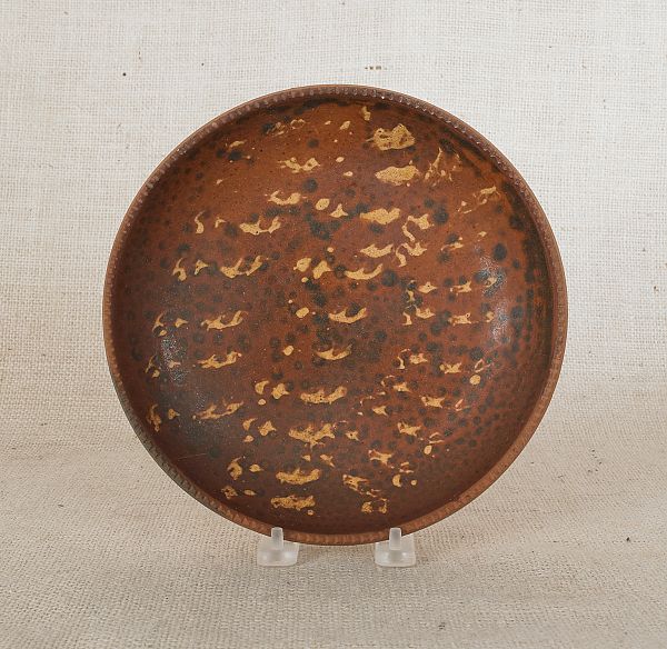 Pennsylvania redware pie plate 1750bd