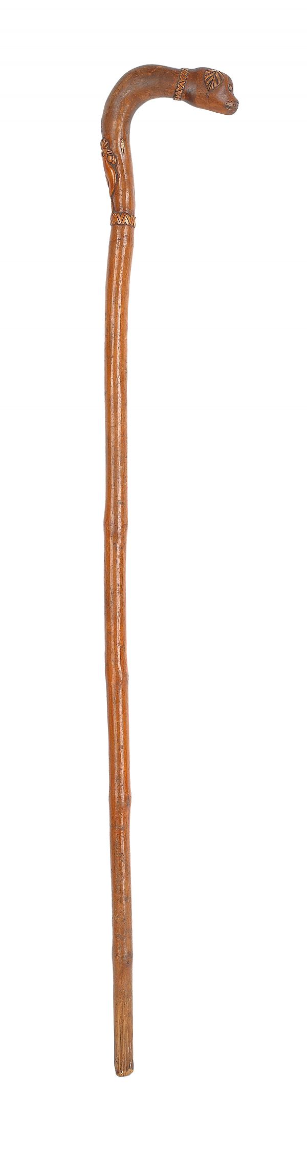 Pennsylvania carved cane late 19th