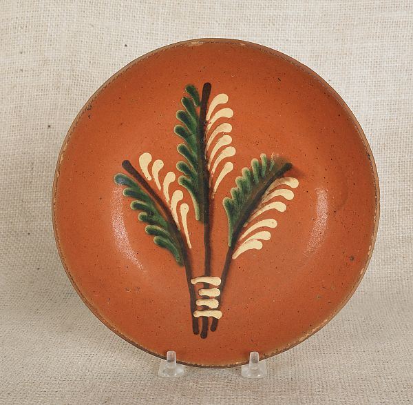 Pennsylvania redware pie plate