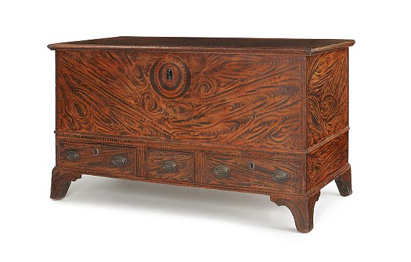 Pennsylvania painted dower chest 175159