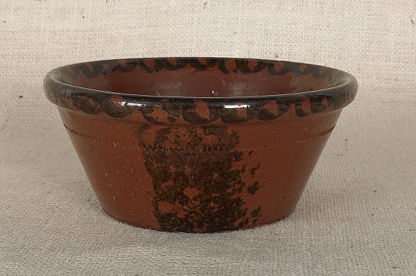 Pennsylvania redware bowl 19th 175183