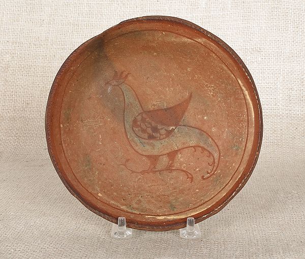 Pennsylvania redware pie plate 19th