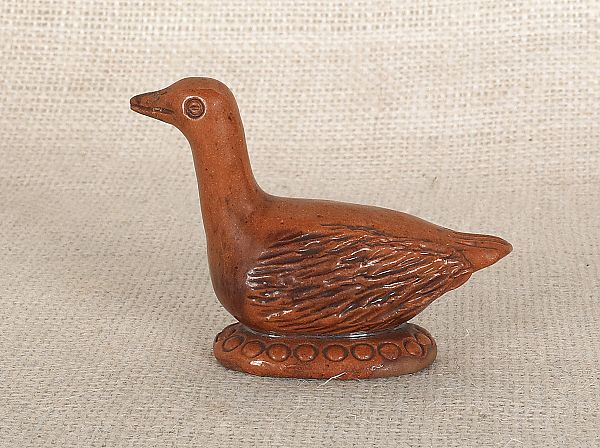 Pennsylvania redware bird rattle