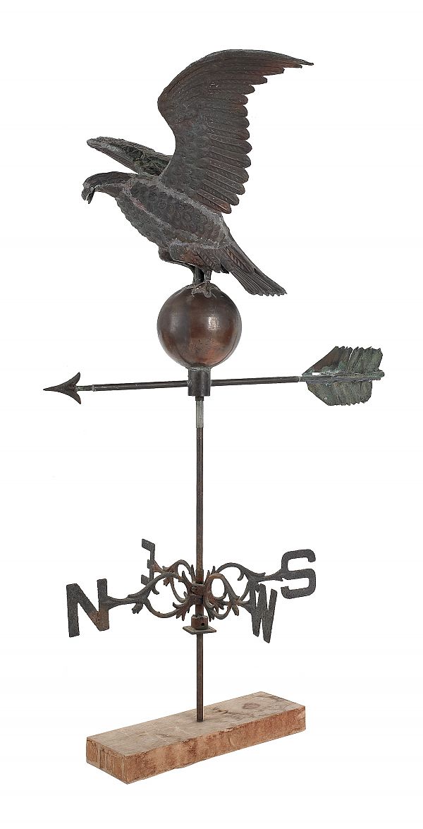 Copper eagle weathervane late 19th