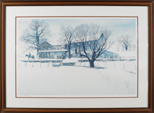 Peter Sculthorpe pencil signed lithograph