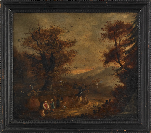 English oil on board landscape 175292