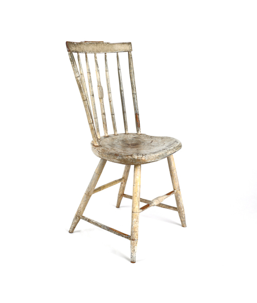 Painted rodback Windsor chair ca  1752b0