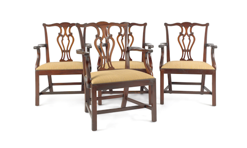 Set of four Saybolt Cleland Chippendale 1752b5