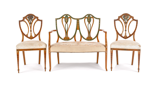 Adams style parlor suite ca. 1900 to