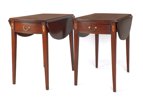 Pair of Hickory Chair Company mahogany 175335