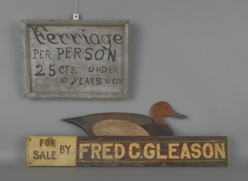 Painted duck decoy trade sign 20th