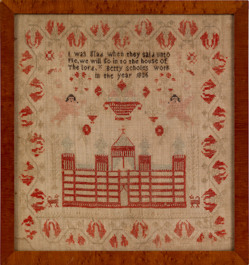 Continental needlework sampler 175384