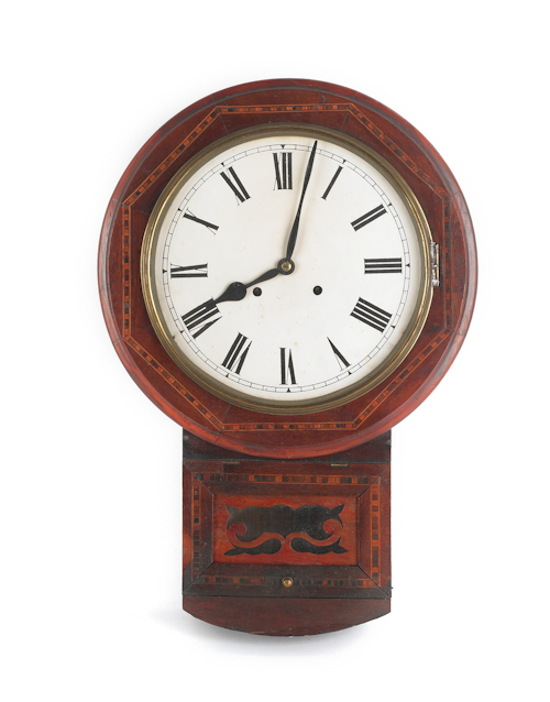 Mahogany regulator clock early 17541b