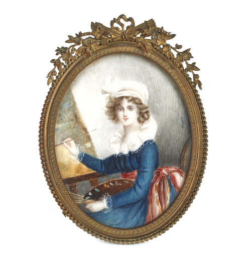 Miniature portrait on ivory ca  17542d