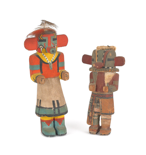 Two small Hopi painted Katsina