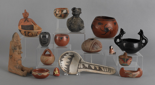 Group of Native American pottery