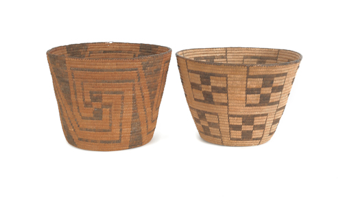 Two California Pima baskets with 175494