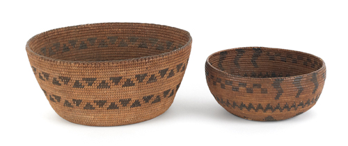 Two California coiled basketry 175496