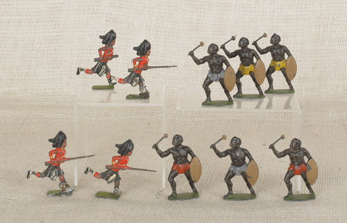 Britain Zulus of South Africa toy soldiers