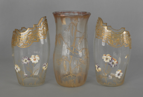 Pair of enamel decorated glass 175501