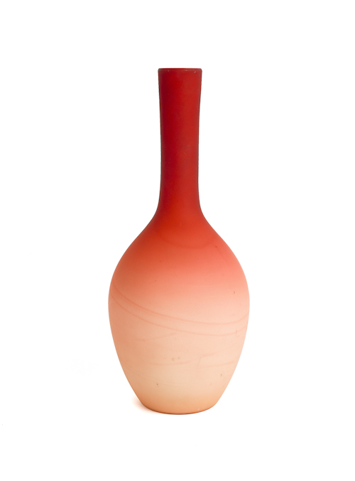 Peach blow vase 12 1 4 h Provenance  1754f8