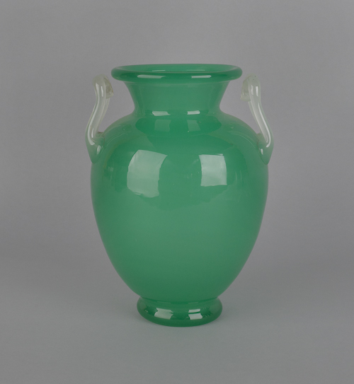Steuben green jade glass vase with 1754f9
