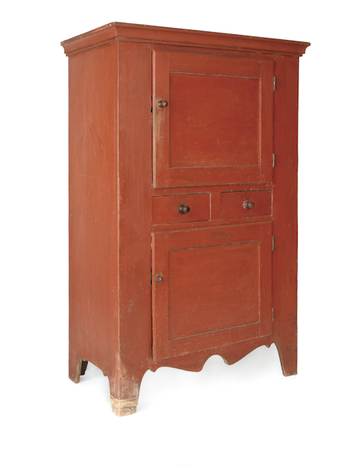 New England painted pine cupboard 175528