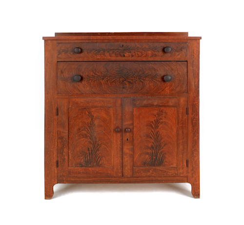 Ohio painted pine jelly cupboard 175529