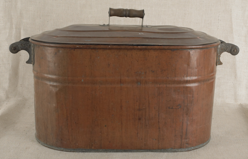 Copper apple butter kettle 19th