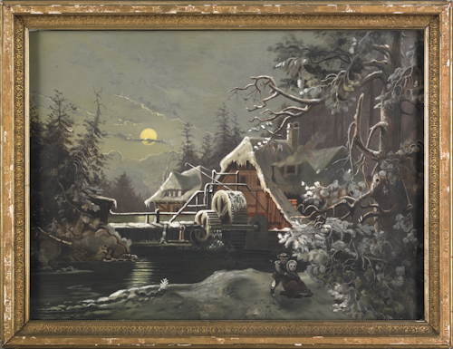 Oil on canvas winter landscape 175576