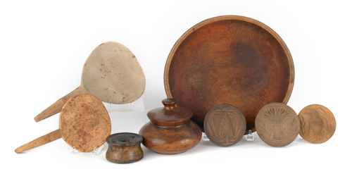 Miscellaneous woodenware to include 1755bc