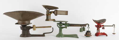 Four iron scales late 19th c. ?