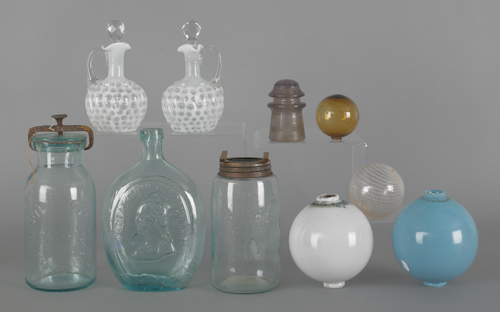 Collection of glass to include canning