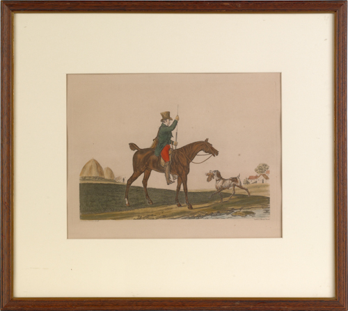 Pair of French colored engravings