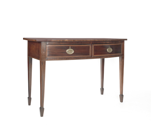 George III inlaid mahogany console 175645