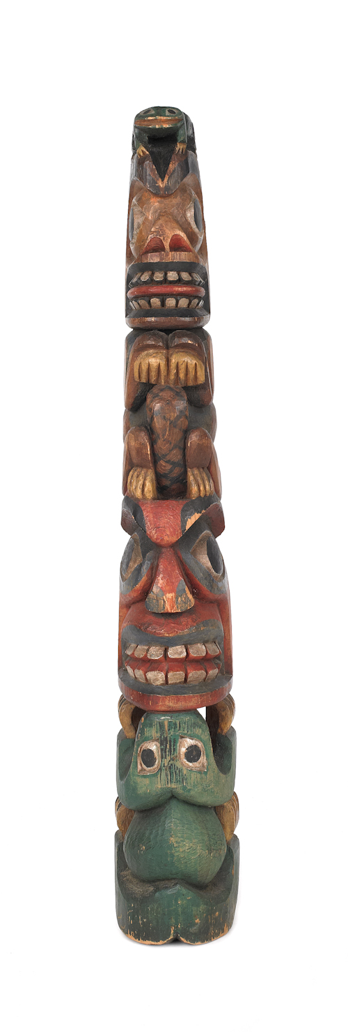 Northwest Coast carved and painted Tlingit