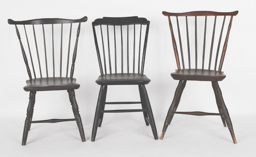 Three miscellaneous Windsor chairs 1756e9