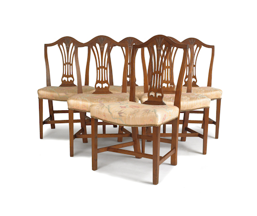 Set of eight Federal mahogany dining 17576b