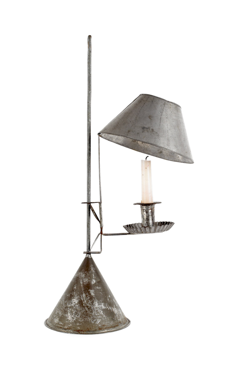 Tin adjustable lamp with shade 175779