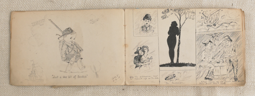 WWI sketchbook by Private Jo. Wright