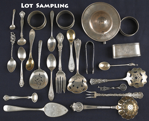 Collection of sterling silver flatware