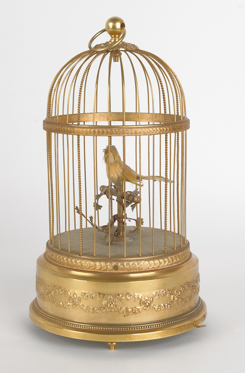 French bird in cage music box 11  1757bf