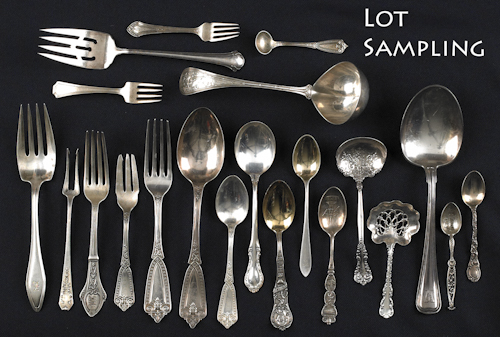 Collection of sterling silver flatware