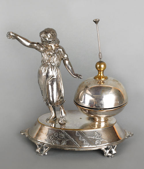 Meriden silver plated service bell