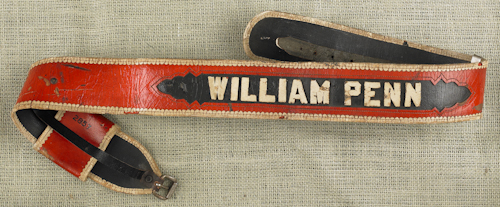 Leather William Penn fireman s 1757ca
