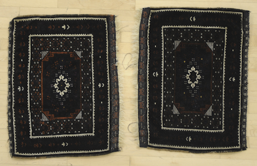 Pair of Baluch bag face rugs 2'9"