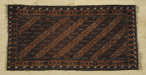 Baluch carpet ca 1900 5 2 x 2 8  1757e4