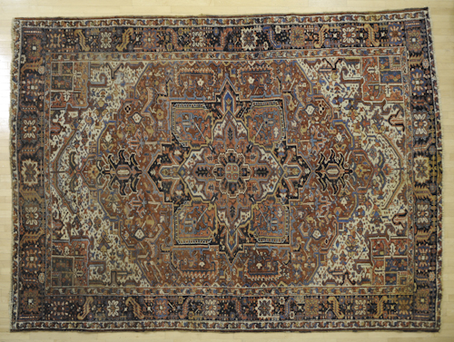 Heriz carpet ca 1940 12 6 x 9 9  1757e6