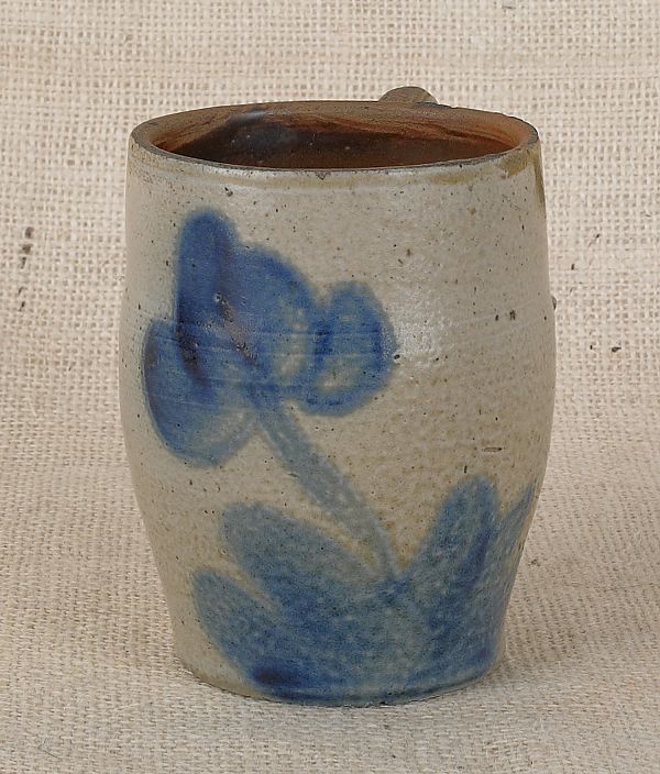 Pennsylvania stoneware mug 19th c. attributed