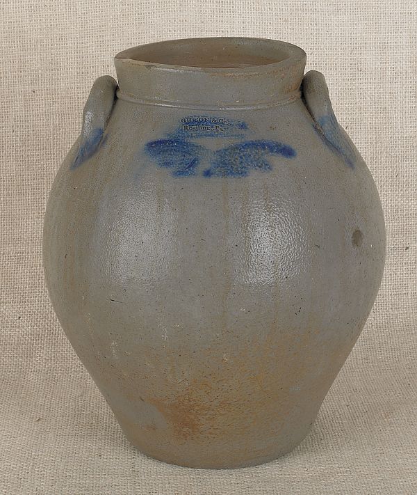 Pennsylvania stoneware crock 19th